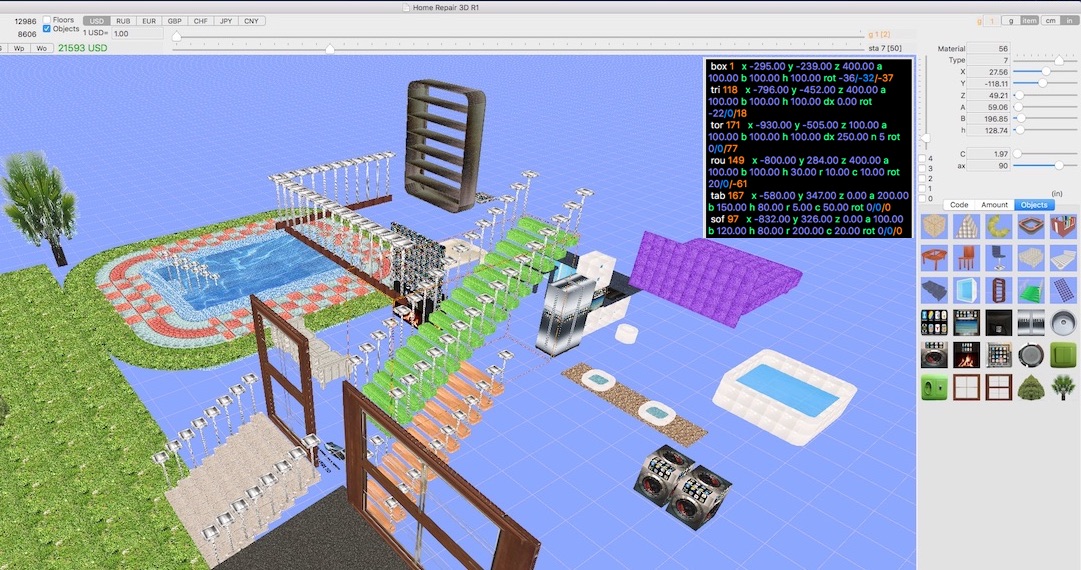 Screenshot of Home Repair 3D Mac app