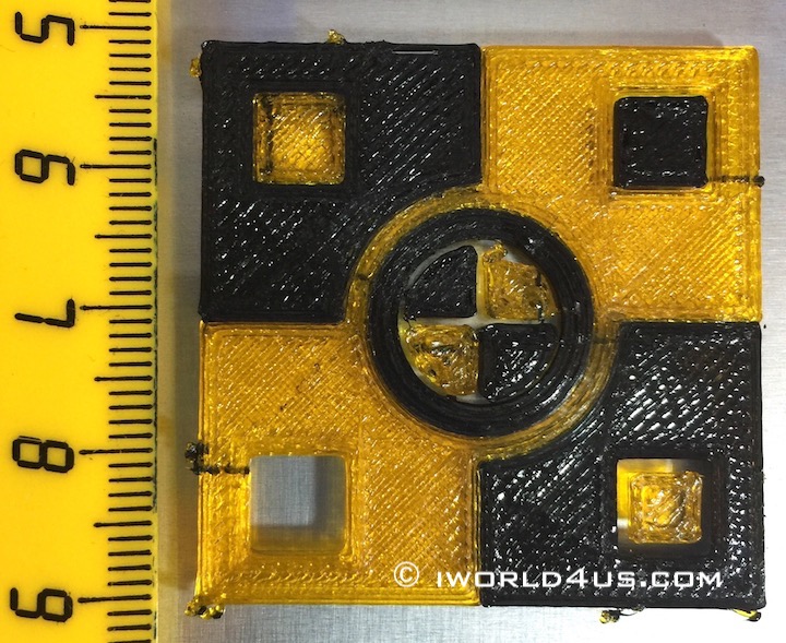 Demo two color 3D printed model